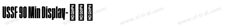 USSF 90 Min Display字体转换